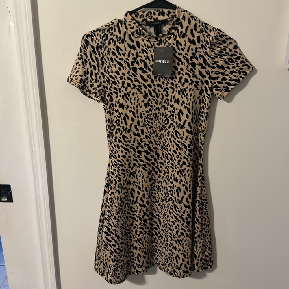 Cheetah Print Dress Size Small - Forever 21
